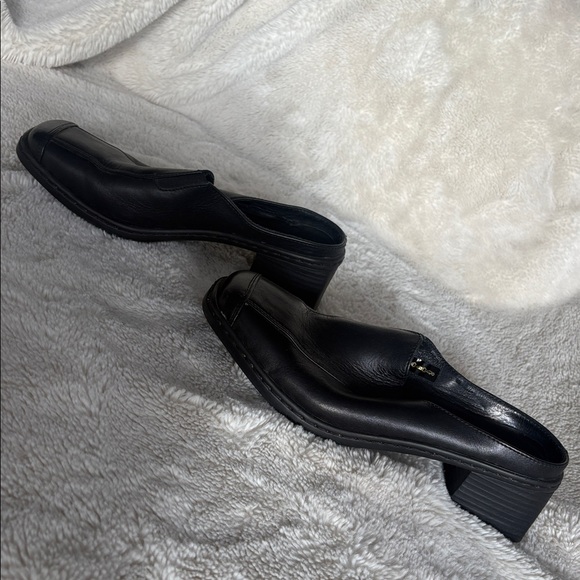 Josef Seibel Leather Slip-On Mules – Size 5 | Comfort | Black Minimalist Style - Picture 2 of 6